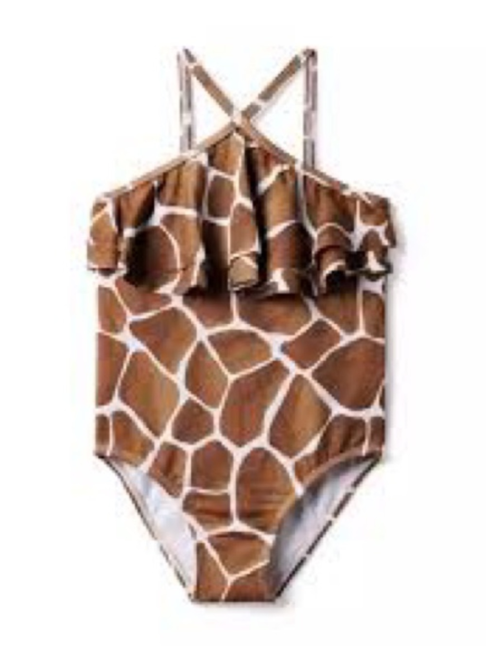 Janie and Jack Giraffe Halter Swimsuit 10 one piece girls pool beach swim